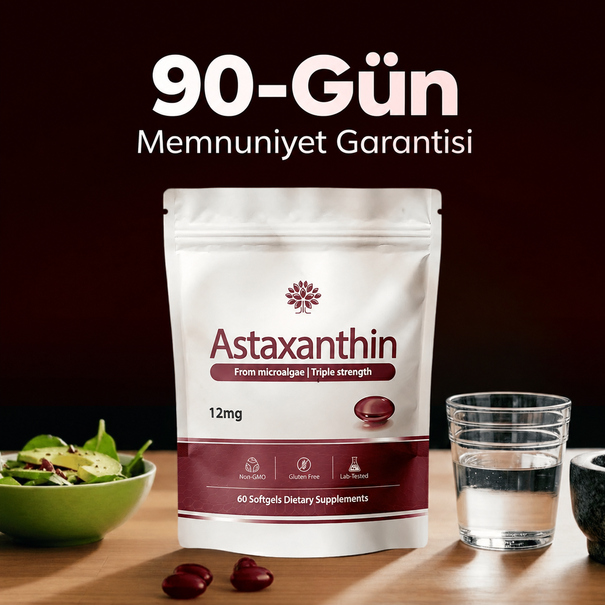 Astaksantin - Tüm Vücut Desteği ve Hücre Koruması İçin Doğanın En Güçlü Antioksidanı