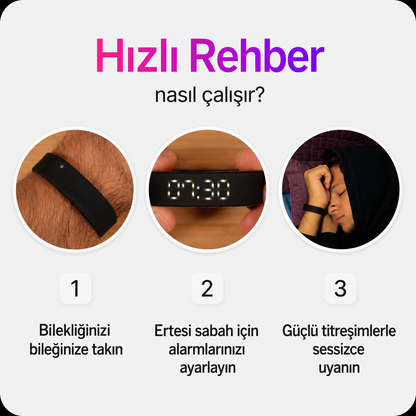 Derin Uykuda Bile Zamanında Uyandıran Akıllı Alarm Bilekliği
