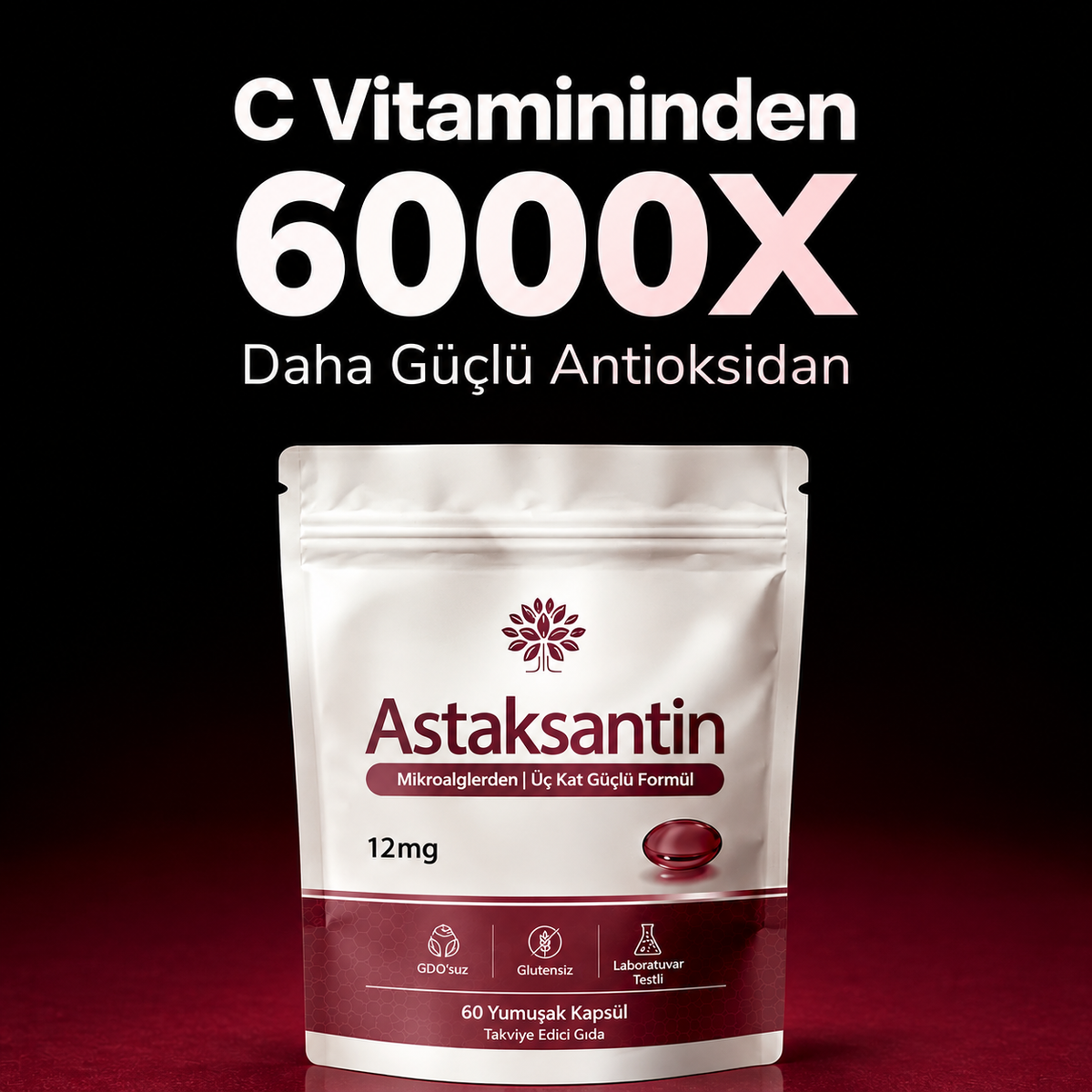 Astaksantin - Tüm Vücut Desteği ve Hücre Koruması İçin Doğanın En Güçlü Antioksidanı