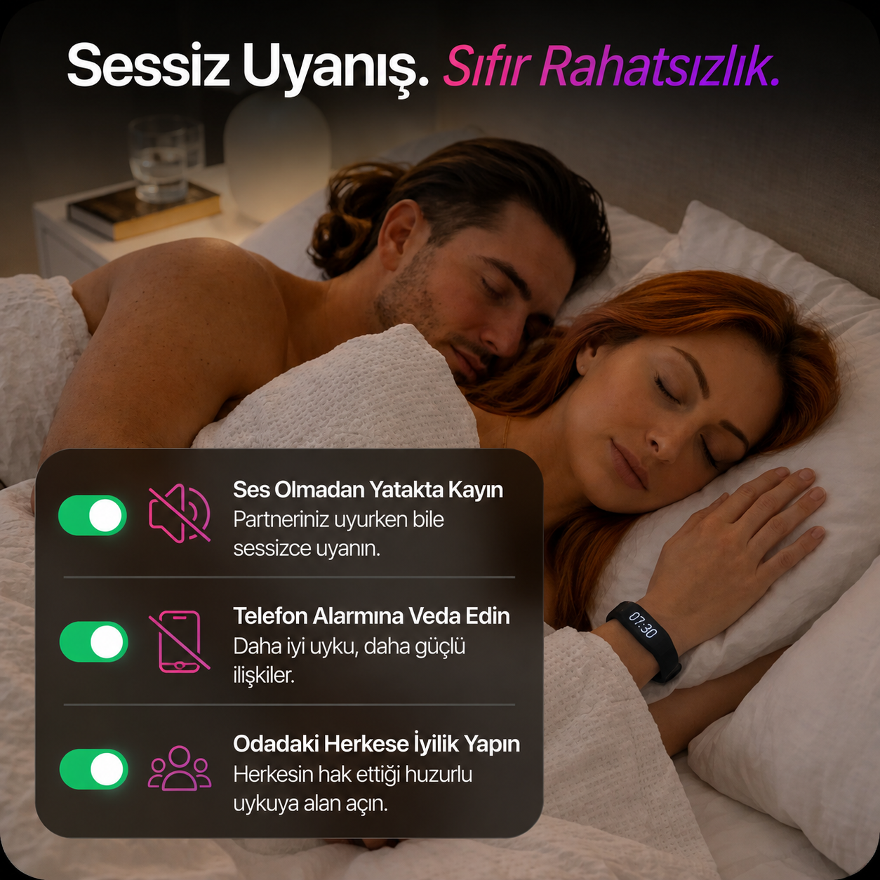 Derin Uykuda Bile Zamanında Uyandıran Akıllı Alarm Bilekliği