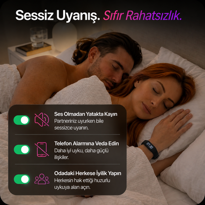 Derin Uykuda Bile Zamanında Uyandıran Akıllı Alarm Bilekliği